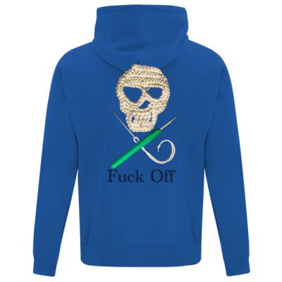 craft or die fuck off hoodie royal